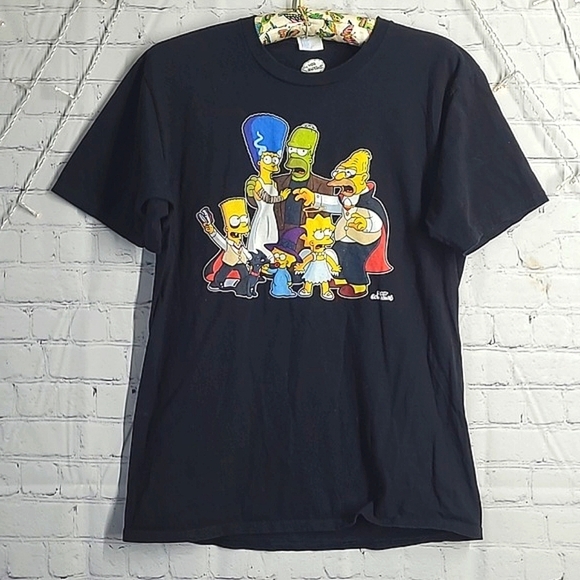 The Simpsons Other - Port & Company The Simpsons Halloween Horror Family Graphic Print Tee Mens Sz M